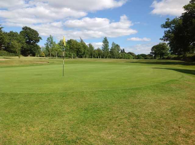 A close view of the 2nd green at Arscott