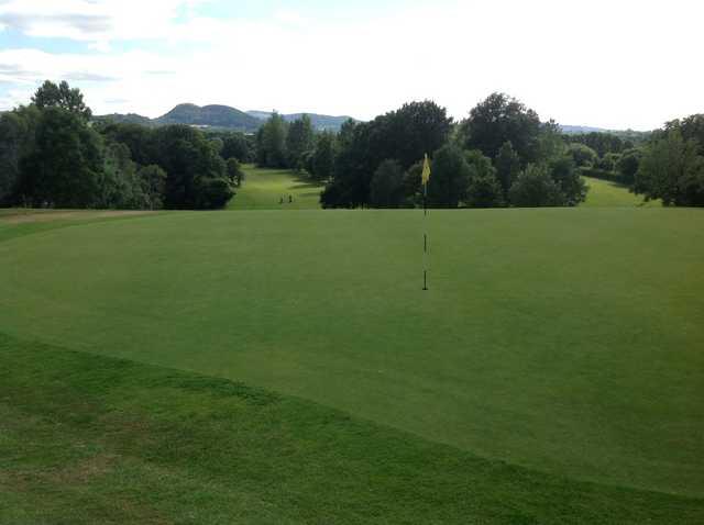 A view from the Arscott's 5th hole, overlooking mountains