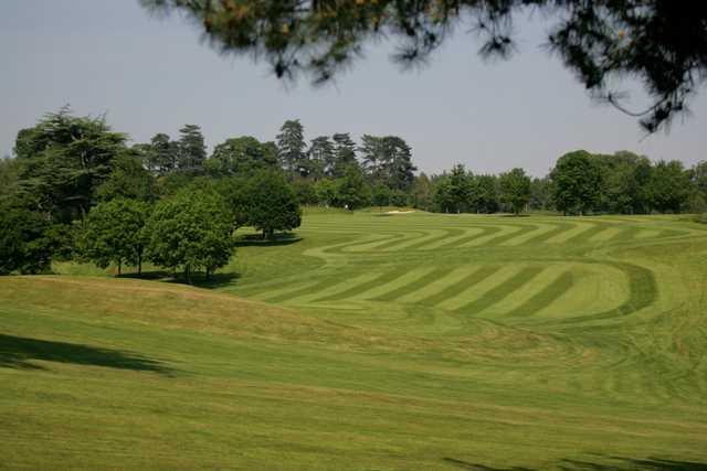 The 8th green on the Melbourne Golf Course at The Melbourne Golf Club at Brocket Hall