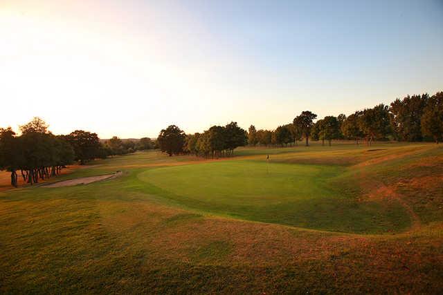 Behind the green at Uxbridge Golf Club