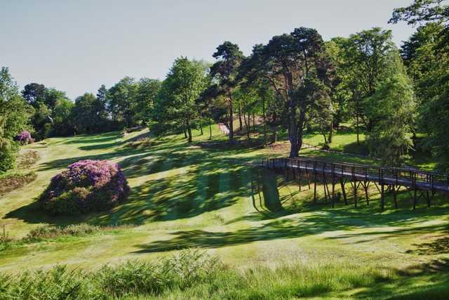 The 12th hole uphill at Addington Golf Club