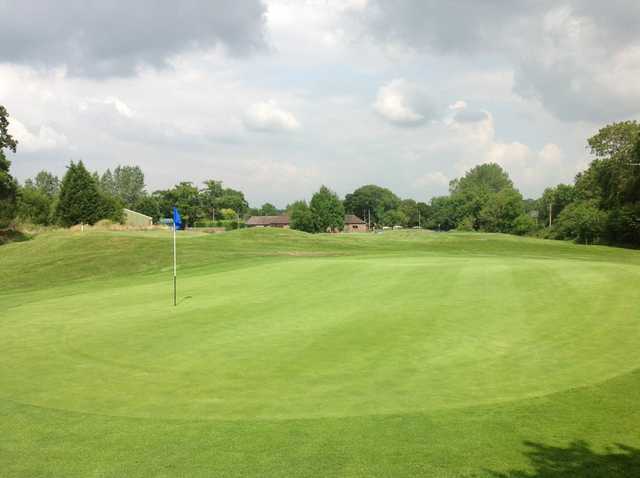 A scenic view of the 10th green at Hassocks Golf Club