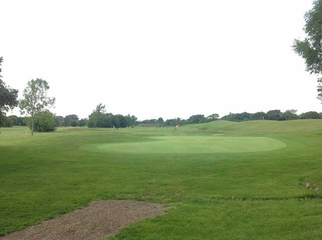 A view of the challenging 18th hole at Hassocks Golf Club
