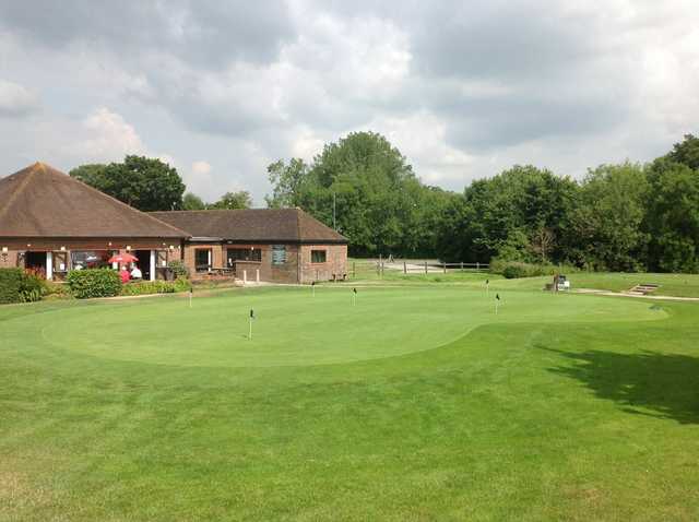 The putting green at Hassocks Golf Club