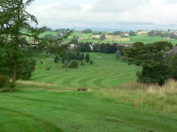 View down one of the fairways from Blackburn GC