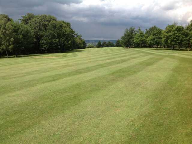 A scenic view of the 11th fairway at  Grange Park Golf Club