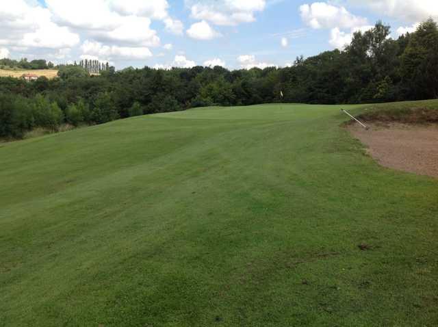 The 18th approach at Grange Park Golf Club