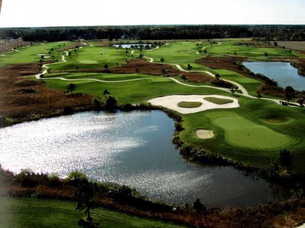 Aerial view of the Cahoon Plantation Golf Club