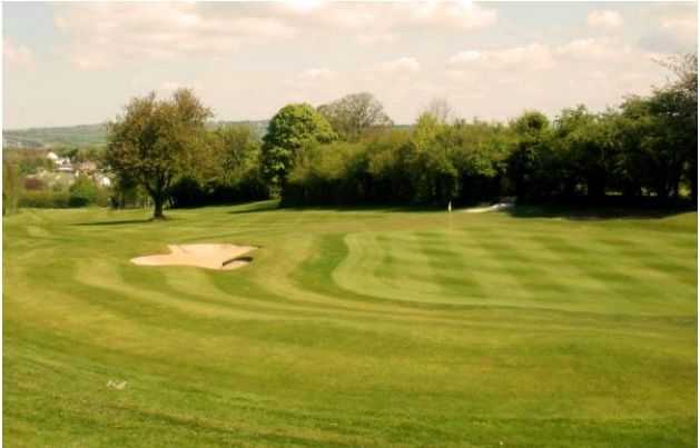 Sand and green at Mold GC