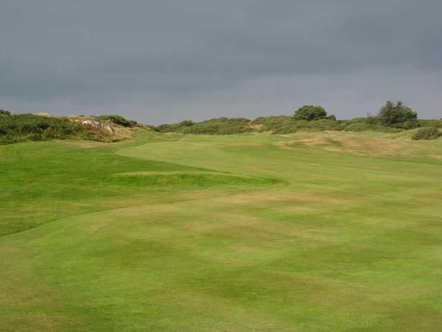 A view of the stunning 18th fairway from Bull Bay