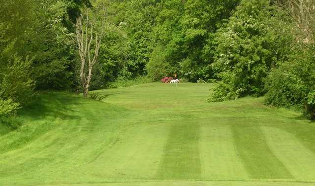 Sloping fairways at Bracken Ghyll Golf Club 