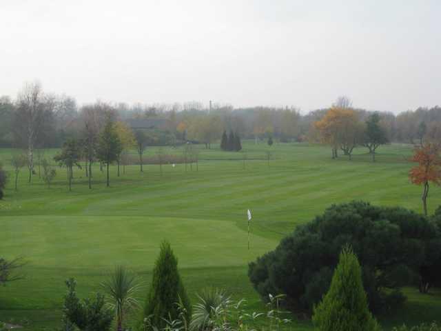 Looking down the 18th green at Houldsworth Golf Club