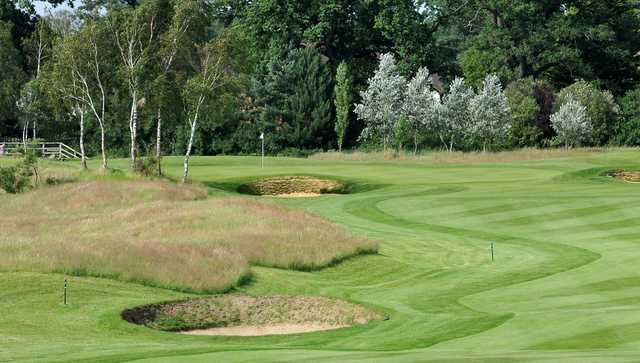 View of the 11th green at Sand Martins Golf Club