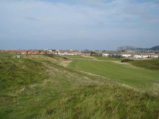 View of the 1st hole at North Wales Golf Club