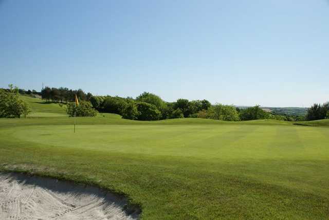 Well maintained greens and bunker 