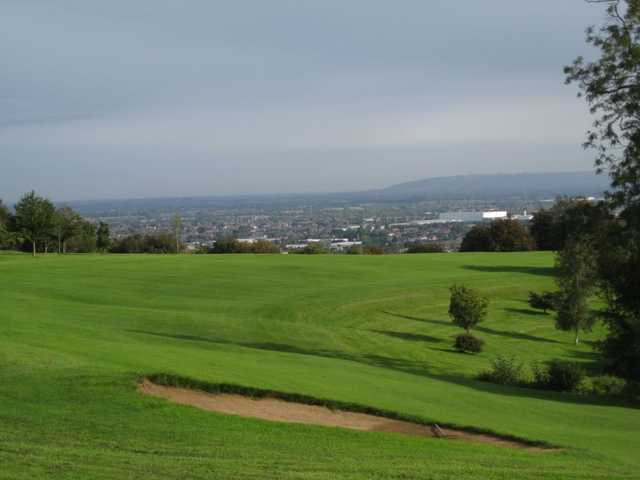 The challenging sloping fairways at Gloucester Golf Club