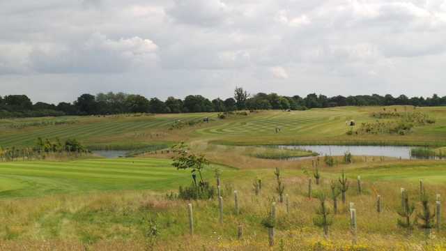 View across the course and lakes at Luton Hoo Golf Course