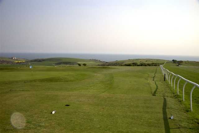 A look down from the 12th tee at East Brighton Golf Club
