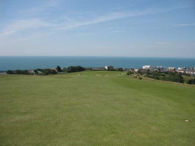 Enjoy panoramic vistas from the 18th as seen at East Brighton Golf Club
