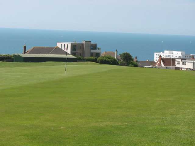 Panoramic vistas as seen from the 1st at East Brighton Golf Club