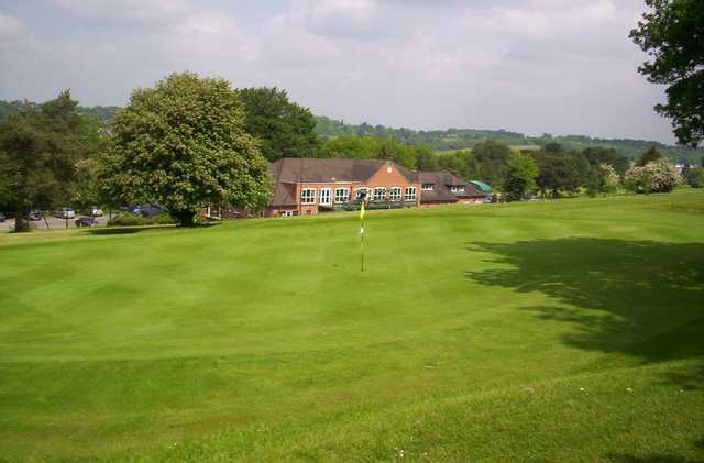 Clubhouse view from the back of the green