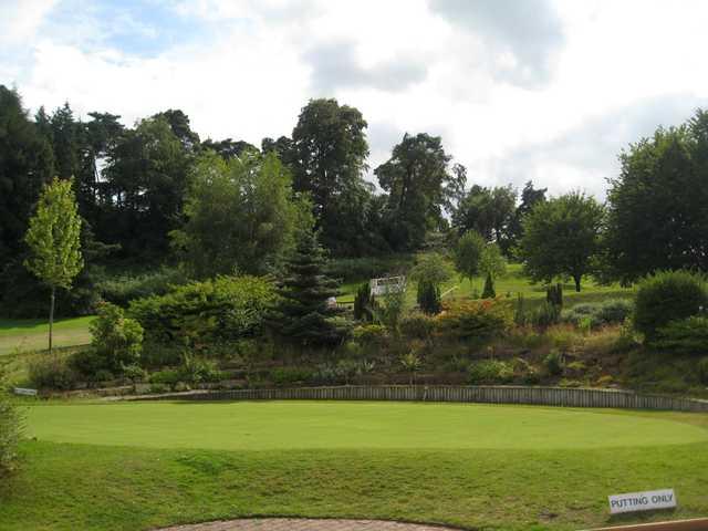 The putting green at Bridgnorth Golf Club