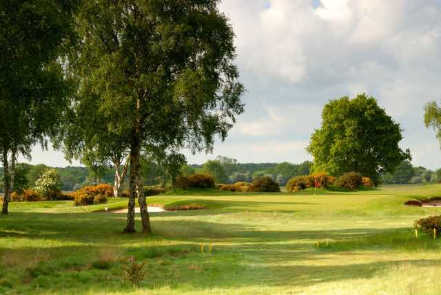 View up to the 10th green at Fulford Golf Club