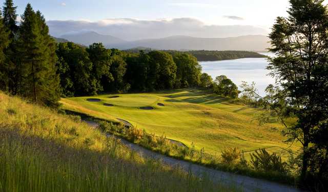 The 14th green on the Carrick Course at Cameron House