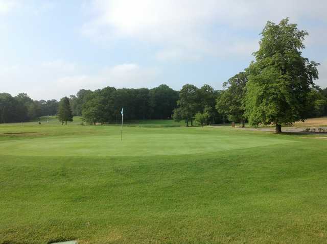 An open view of the third green at Gatton Manor Golf Club