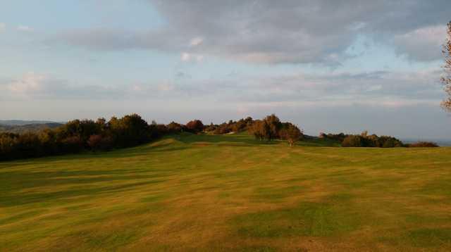 A stunning view of the 12th fairway at Llanymynech Golf Club