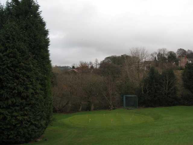 The putting green at Macclesfield Golf Club