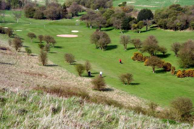 View of the the 8th hole at Brighton and Hove