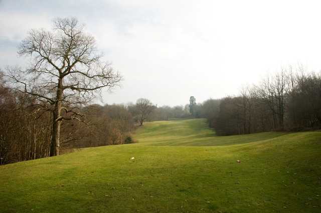 Long undulating fairway at Beauport Park Golf Course 