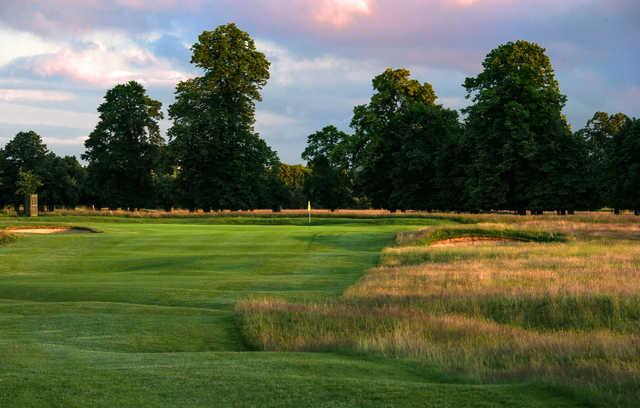 Beware the hidden bunkers leading to the green at Hampton Court Palace Golf Club.