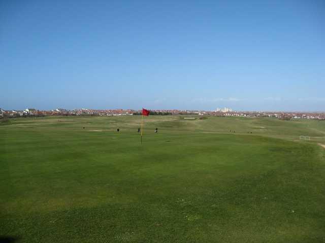 The 18th green on the Blackpool North Shore Golf Course