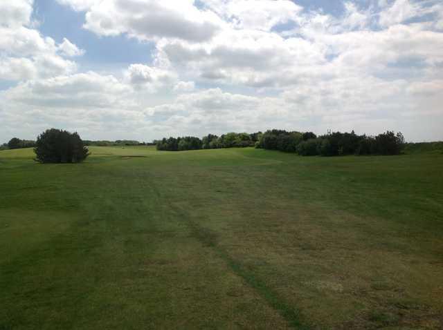 Looking down the 1st fairway at Knott End Golf Club