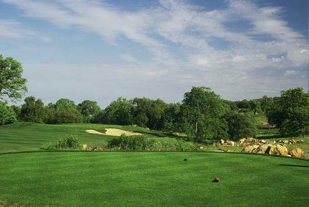 A view of the 12th green at Ridge Golf Course