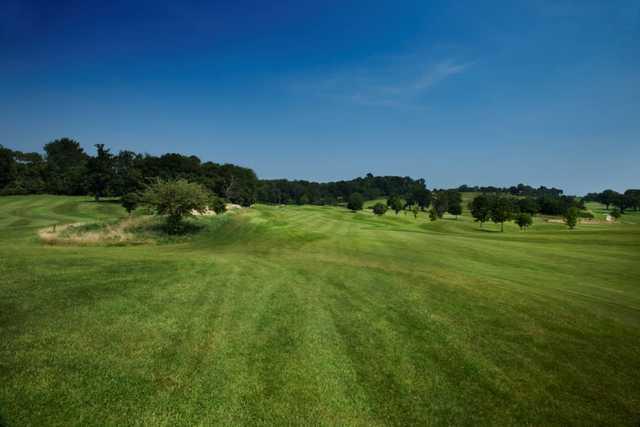 Breathtaking views dowm the 9th fairway on the Earls course at The Warwickshire