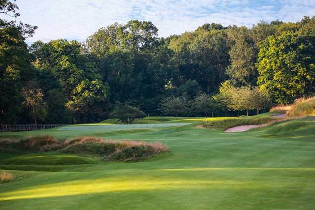 The 15th green at The Grove