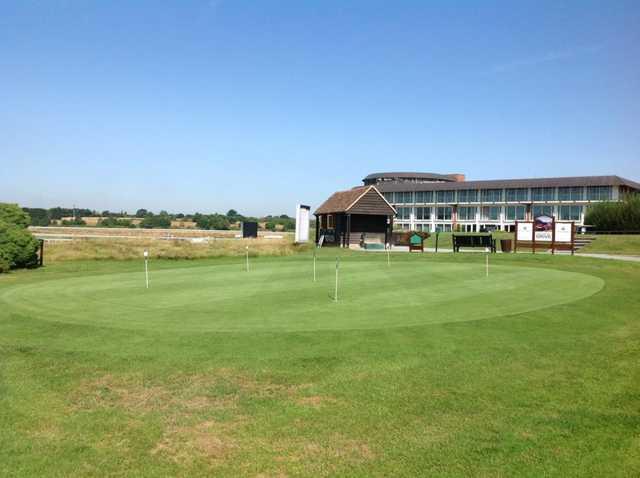 The putting area at Lingfield Park Golf Club
