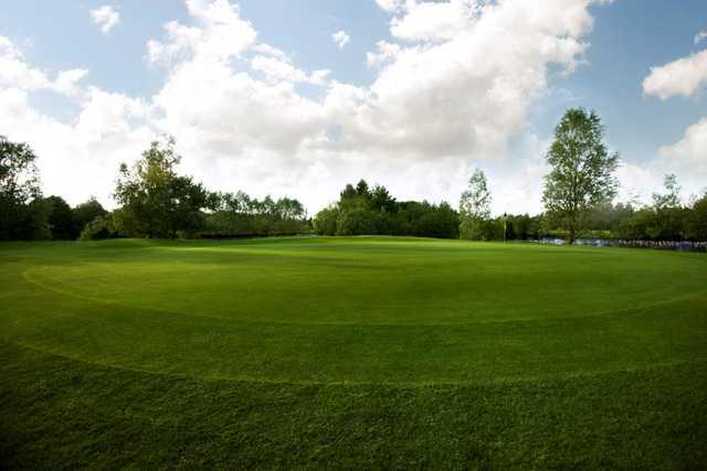 The scenic 12th green at The Essex Golf and Country Club