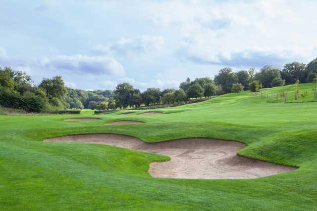 Fairway bunkers at Surrey National Golf Club