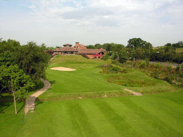 The 18th fairway leading to the clubhouse at the Abbey Hotel Golf and Country Club