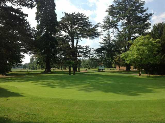 The putting green at Coulsdon Manor Golf Club