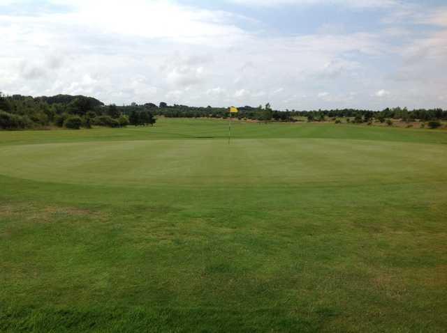 View of the 1st green on the Dawson at Longhirst Hall Golf Course