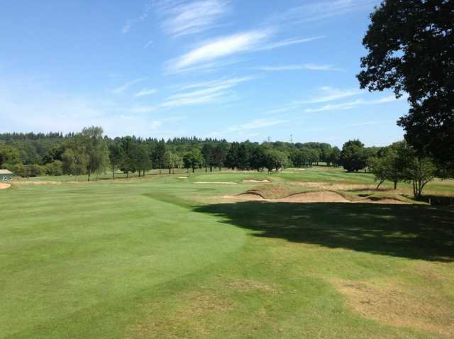 Scenic view of the 17th hole at Leatherhead Golf Club