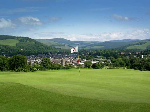 The 2nd green at Peebles