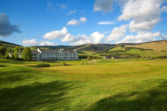 A view of a green at Macdonald Cardrona Hotel, Golf & Country Club.