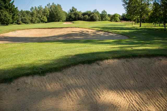 Inside the bunkers at Crane Valley Golf Course