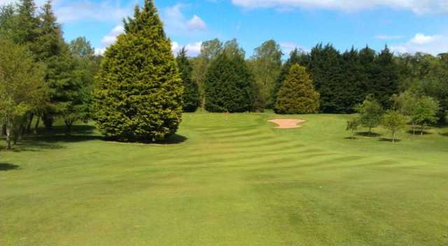 The approach to the green at Kilkeel Golf Club